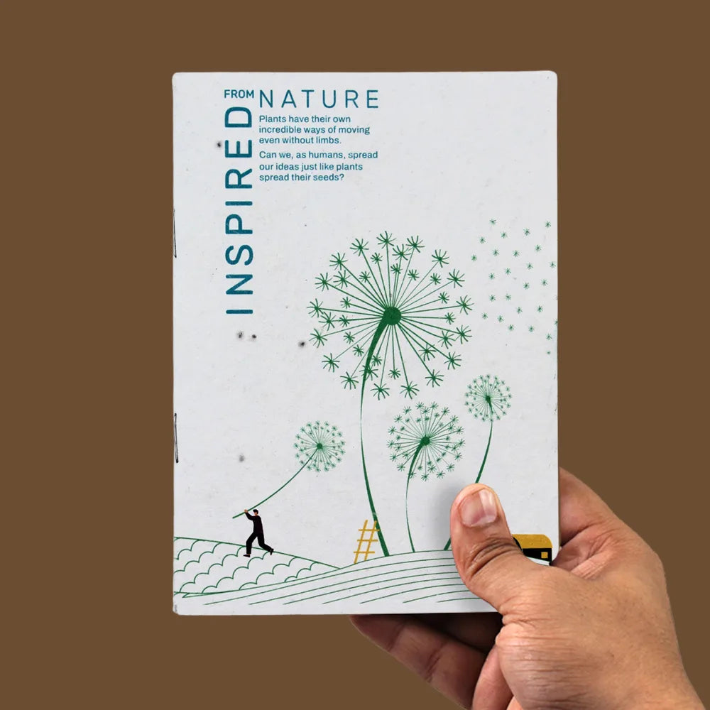 Scribble Plantable Notepad Center Pin | 5″x 7″ | 40 Plain Pages