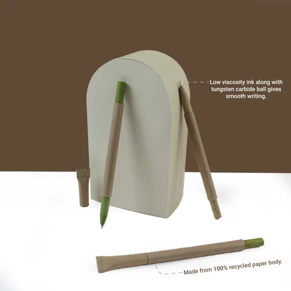 Eco Write Plantable Paper Pen Set (30 Pcs)